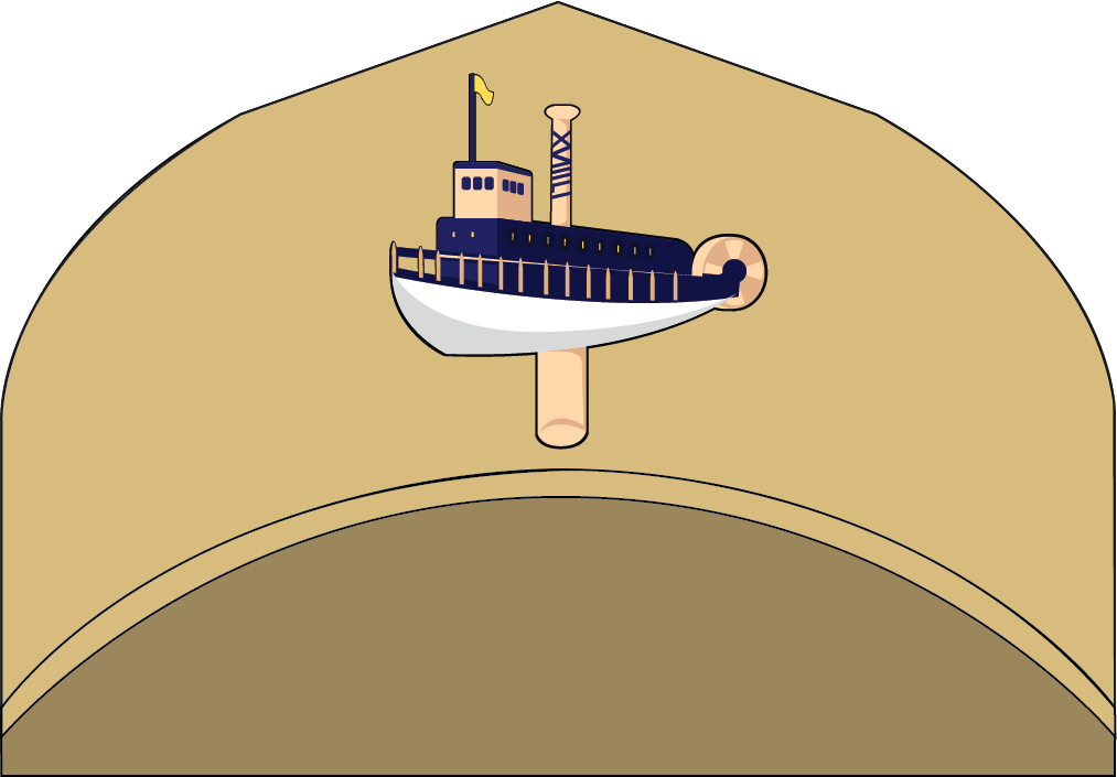 Picture of the stiched primary logo on the hat