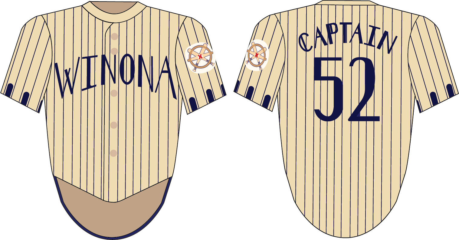 Picture of the Winona Wave Rider team away jersey back