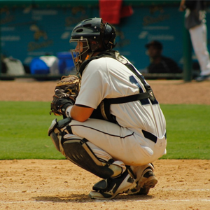 Catcher at the mound